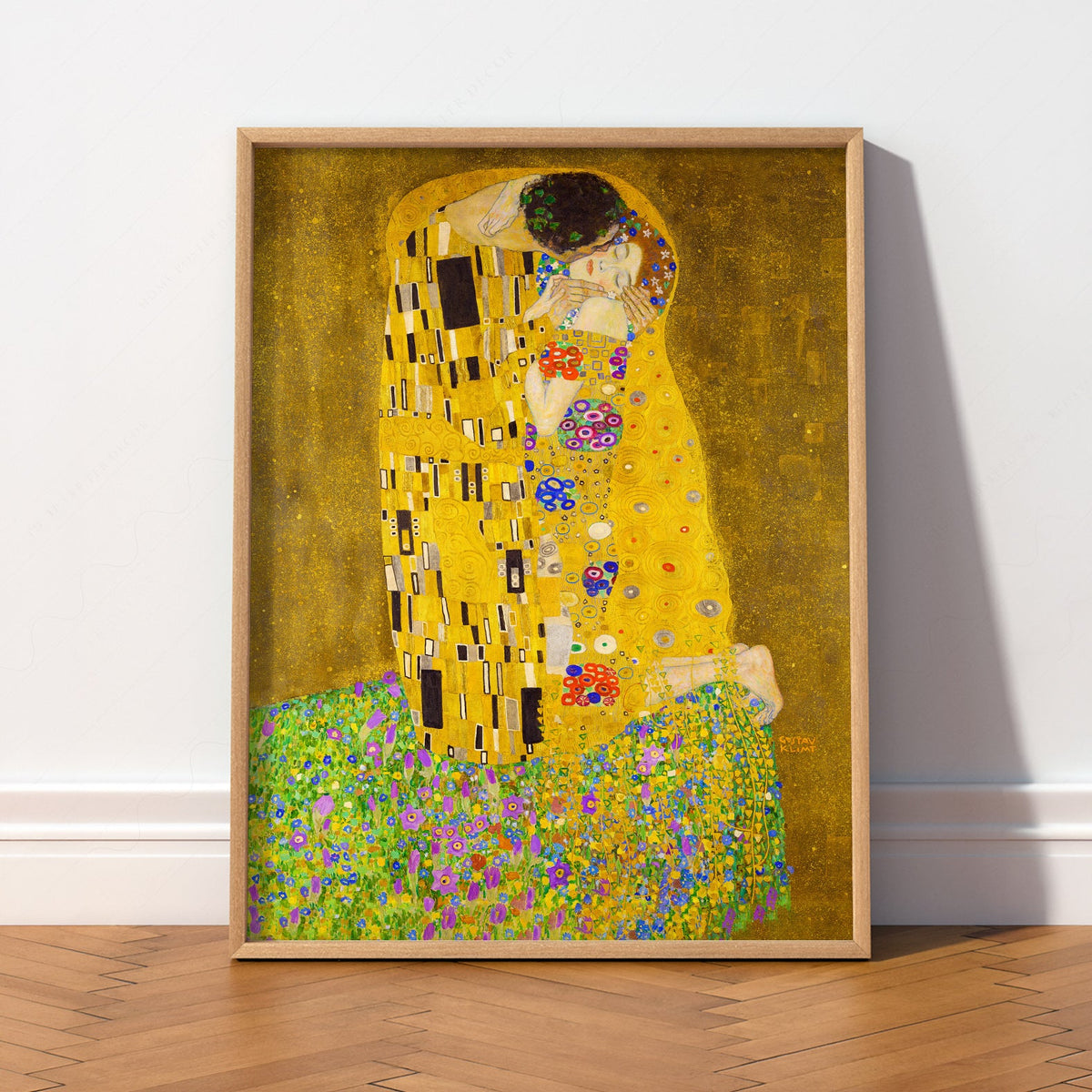 Gustav Klimt The Kiss Art Print – Golden Age Romantic Wall Decor