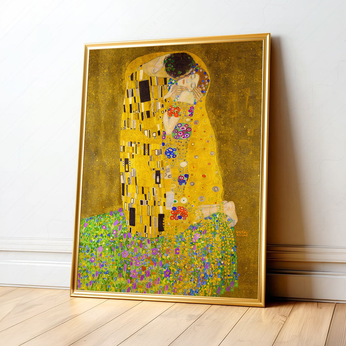 Gustav Klimt The Kiss Art Print – Golden Age Romantic Wall Decor