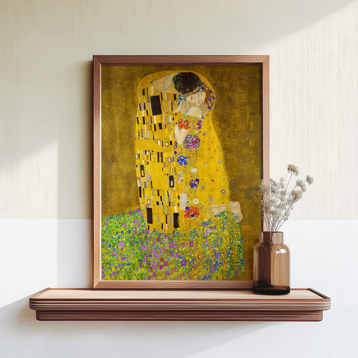 Gustav Klimt The Kiss Art Print – Golden Age Romantic Wall Decor