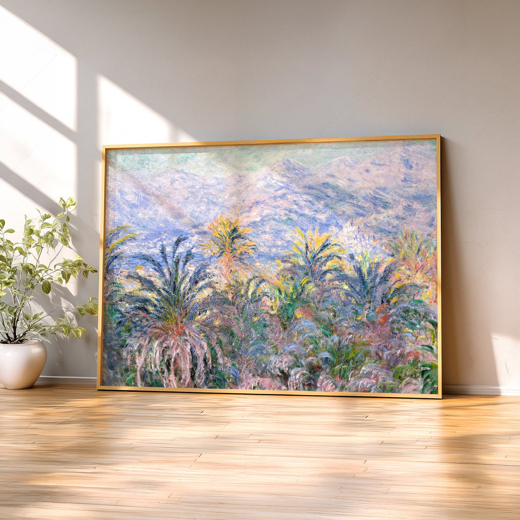 Claude Monet, Palm Trees at Bordighera Art Print – Museum Art Print