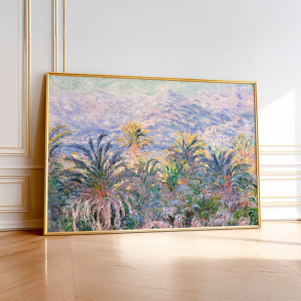 Claude Monet, Palm Trees at Bordighera Art Print – Museum Art Print