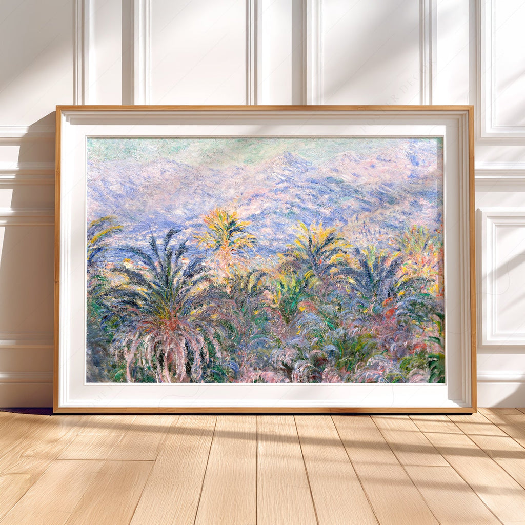 Claude Monet, Palm Trees at Bordighera Art Print – Museum Art Print
