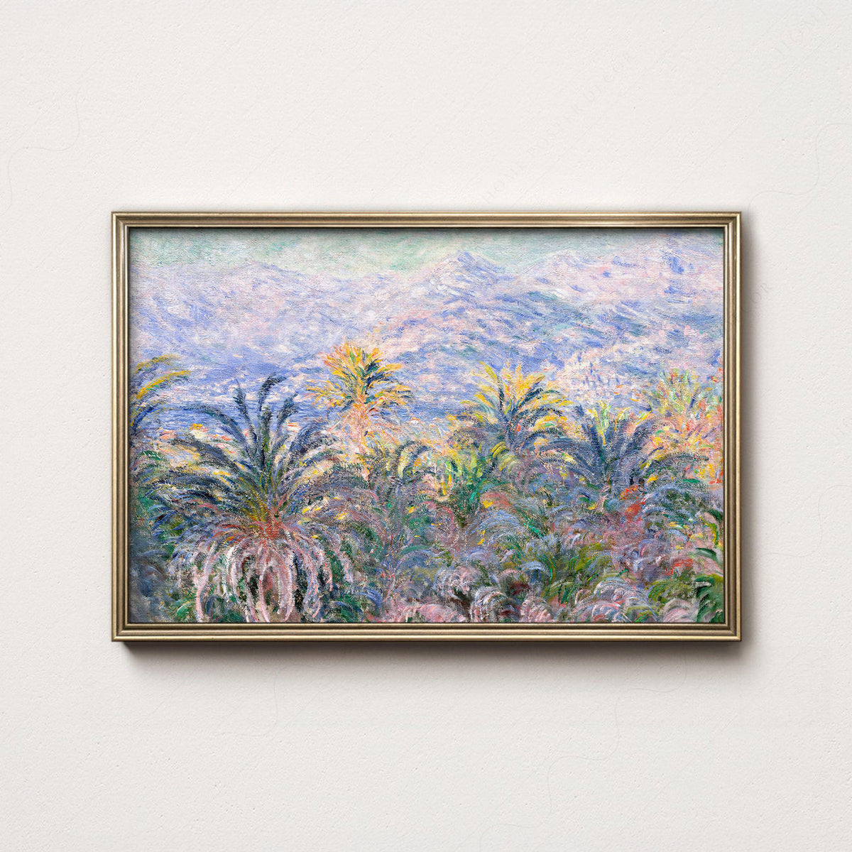Claude Monet, Palm Trees at Bordighera Art Print – Museum Art Print