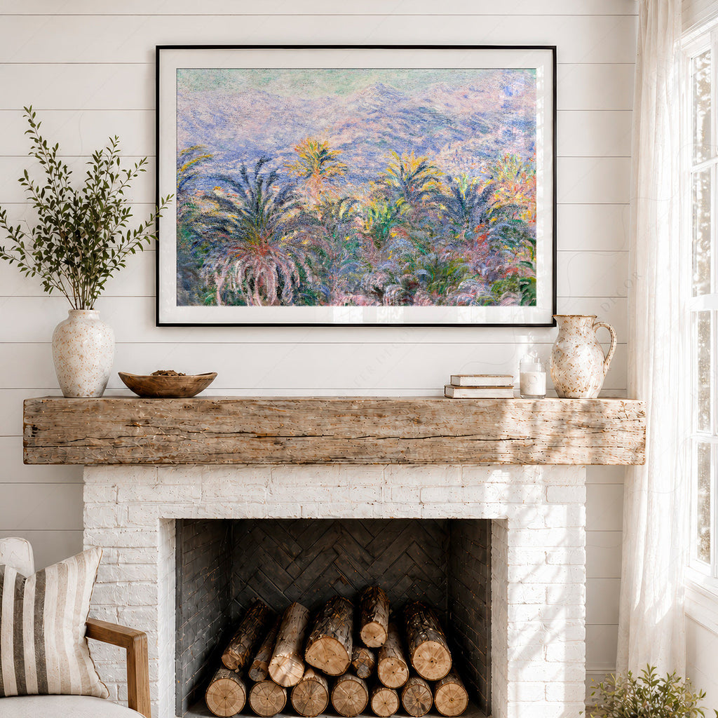 Claude Monet, Palm Trees at Bordighera Art Print – Museum Art Print