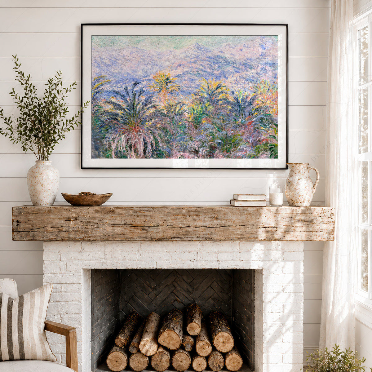 Claude Monet, Palm Trees at Bordighera Art Print – Museum Art Print