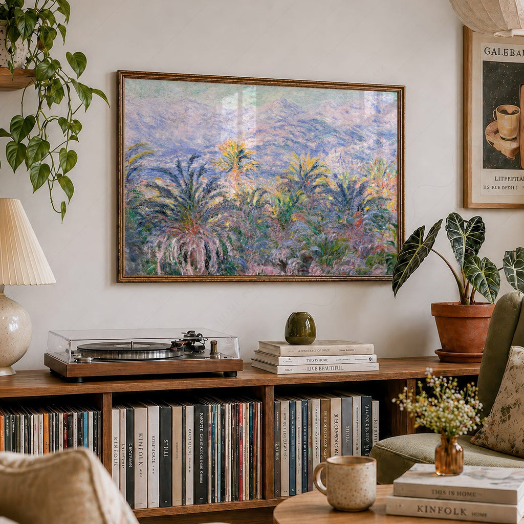 Claude Monet, Palm Trees at Bordighera Art Print – Museum Art Print
