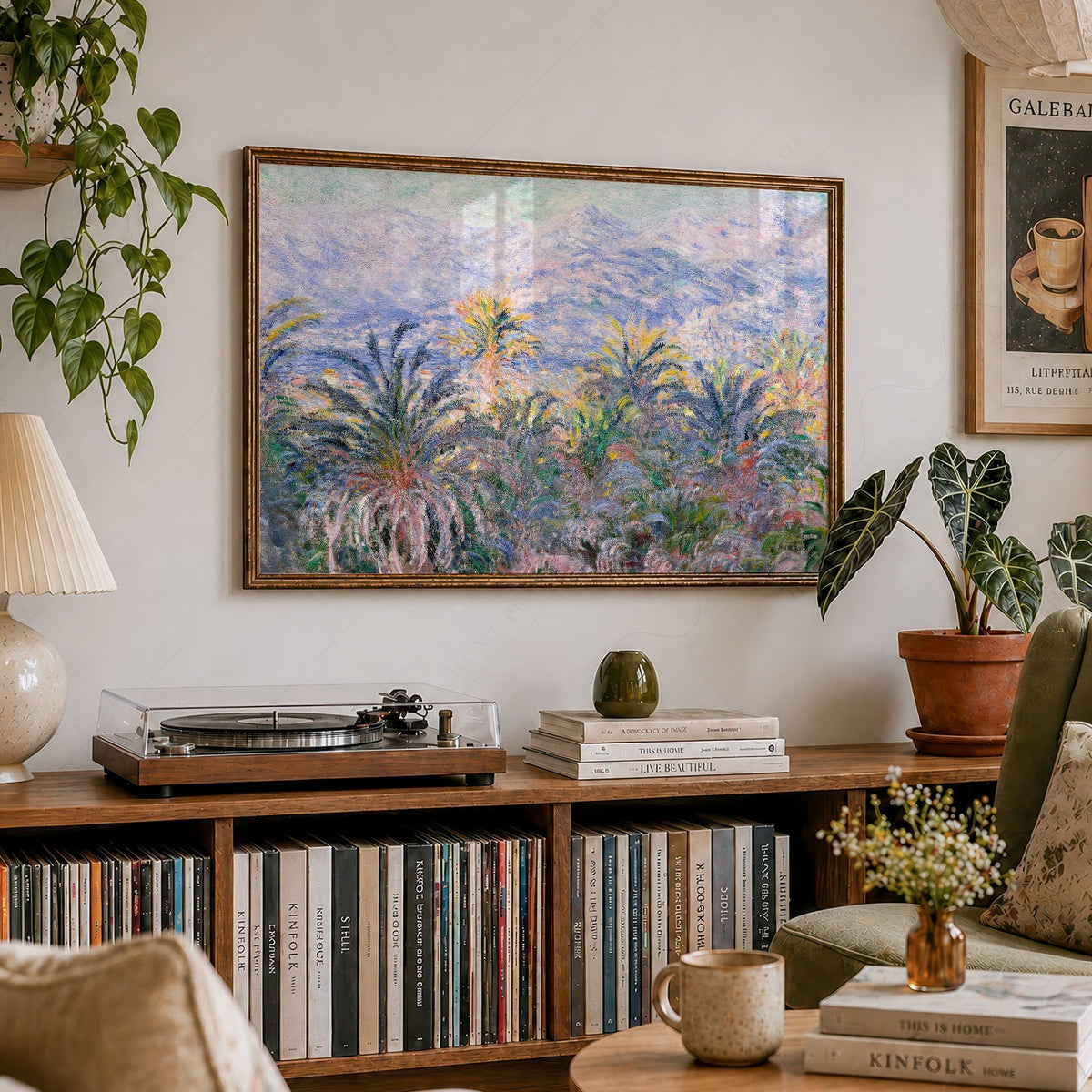 Claude Monet, Palm Trees at Bordighera Art Print – Museum Art Print