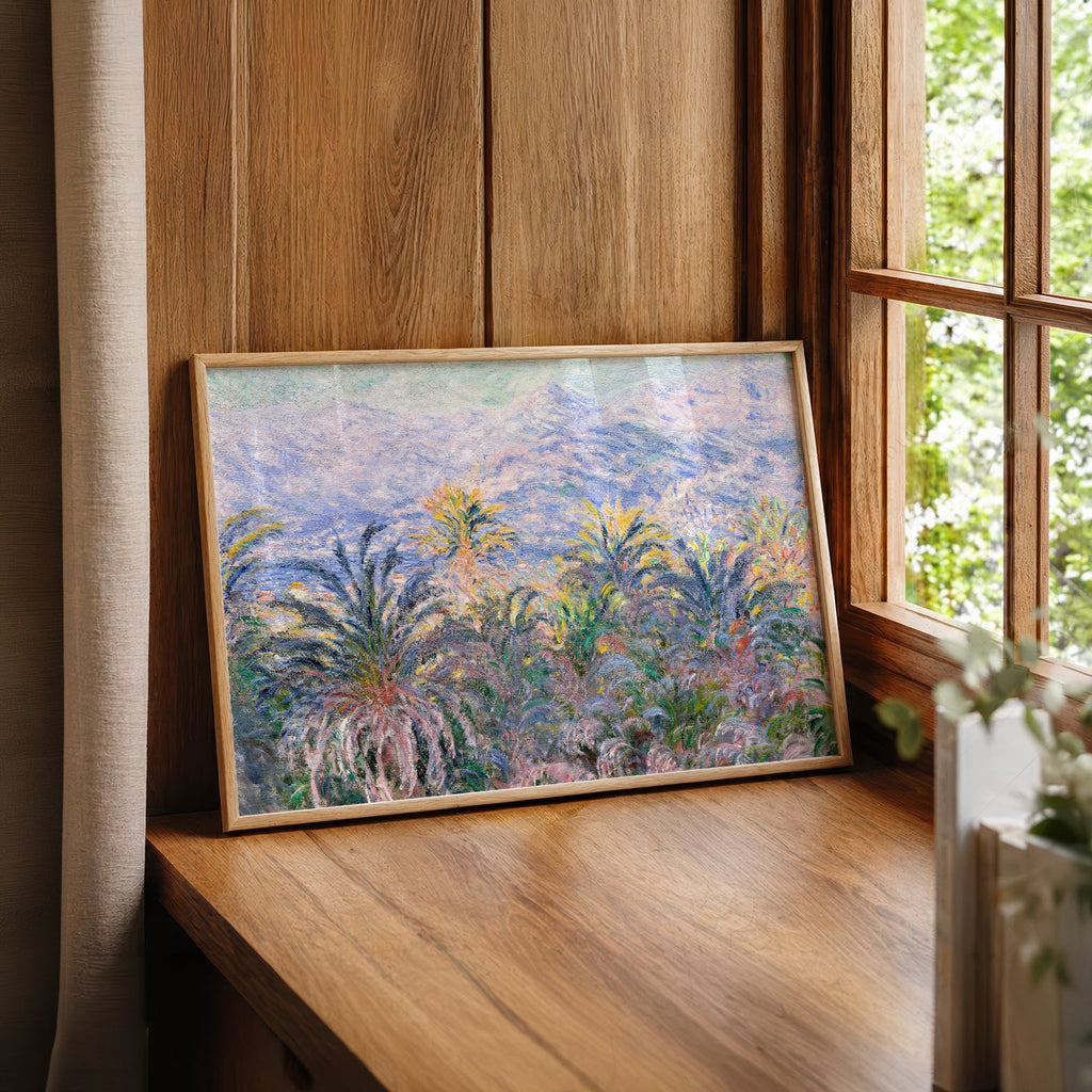 Claude Monet, Palm Trees at Bordighera Art Print – Museum Art Print
