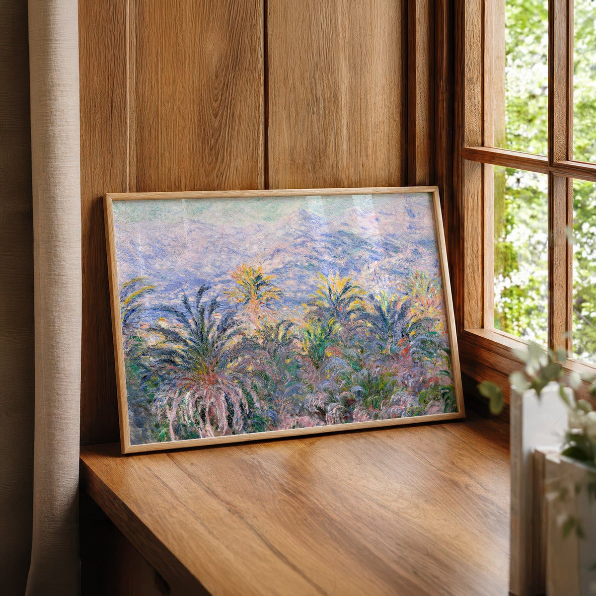Claude Monet, Palm Trees at Bordighera Art Print – Museum Art Print