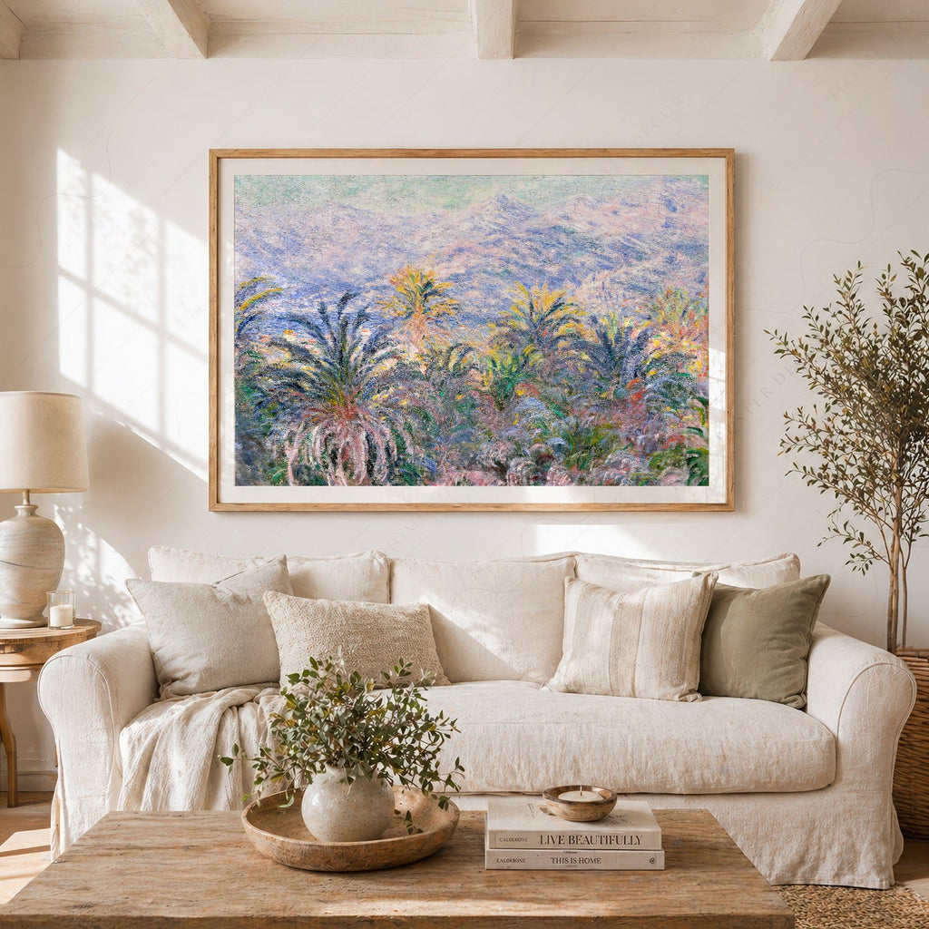 Claude Monet, Palm Trees at Bordighera Art Print – Museum Art Print