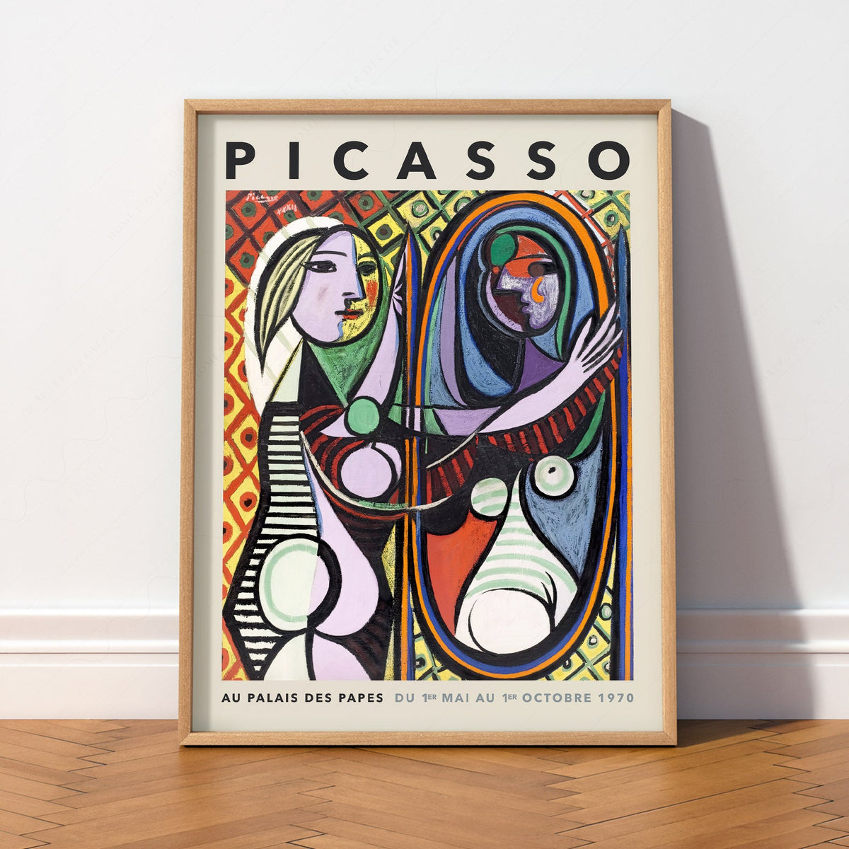 Pablo Picasso Girl Before a Mirror Art Print – Cubist Wall Art Poster