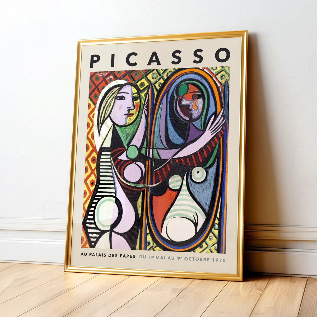 Pablo Picasso Girl Before a Mirror Art Print – Cubist Wall Art Poster