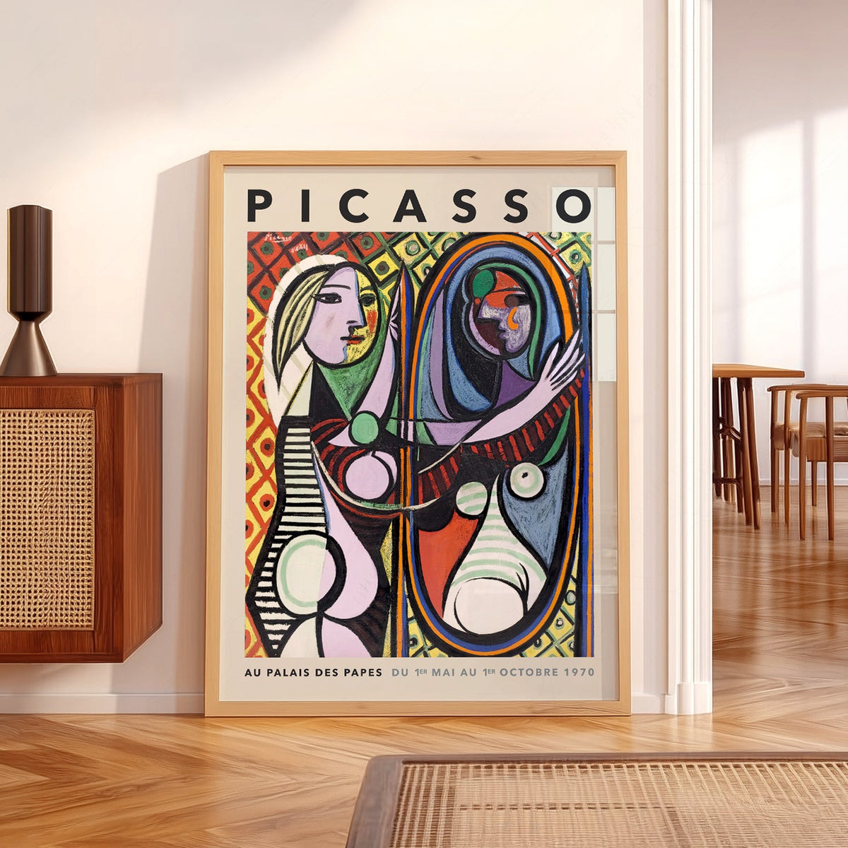 Pablo Picasso Girl Before a Mirror Art Print – Cubist Wall Art Poster