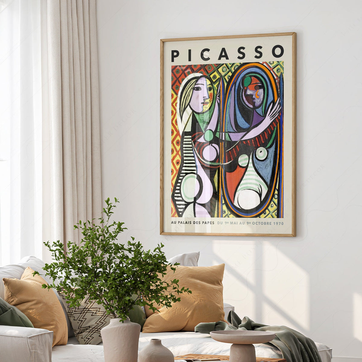 Pablo Picasso Girl Before a Mirror Art Print – Cubist Wall Art Poster