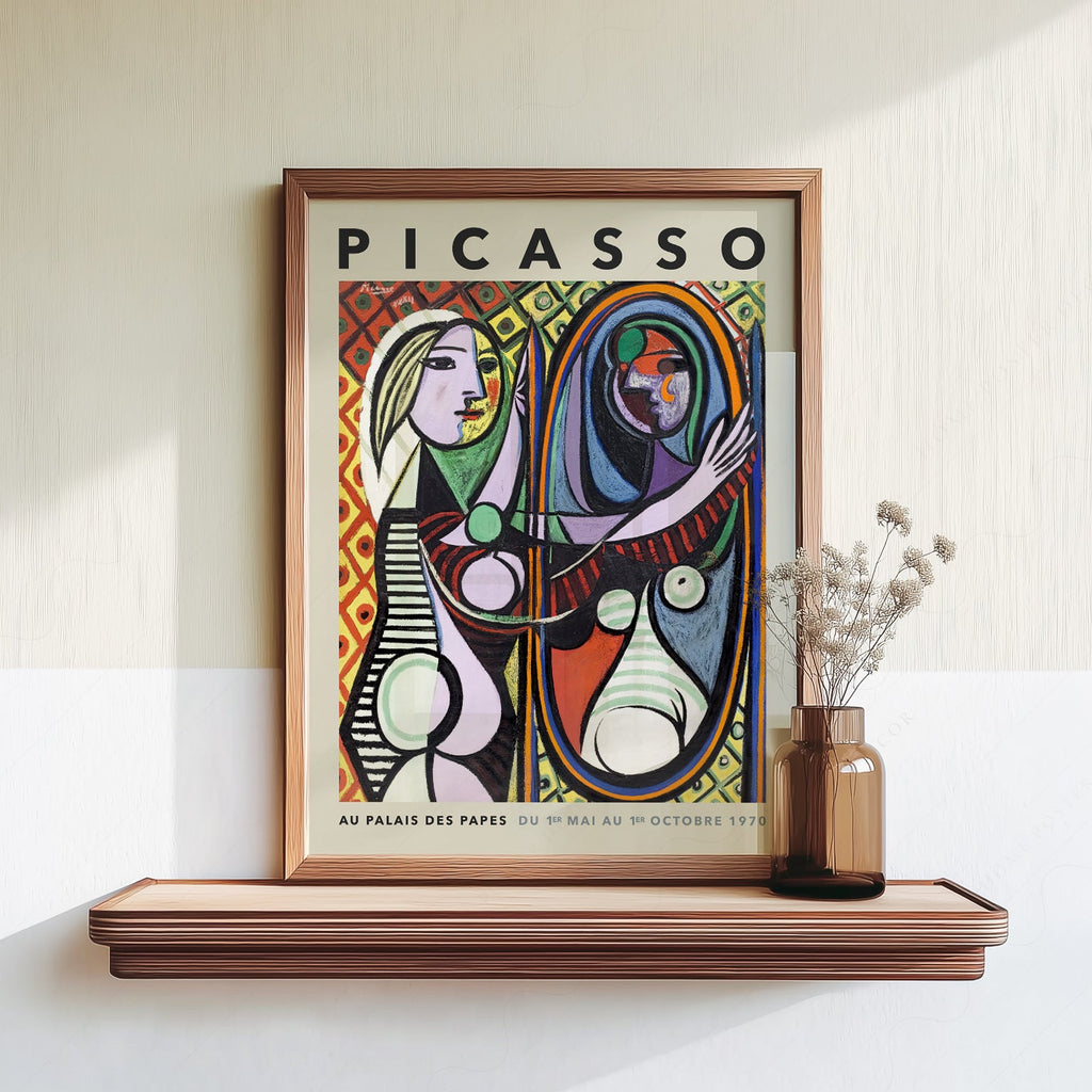 Pablo Picasso Girl Before a Mirror Art Print – Cubist Wall Art Poster