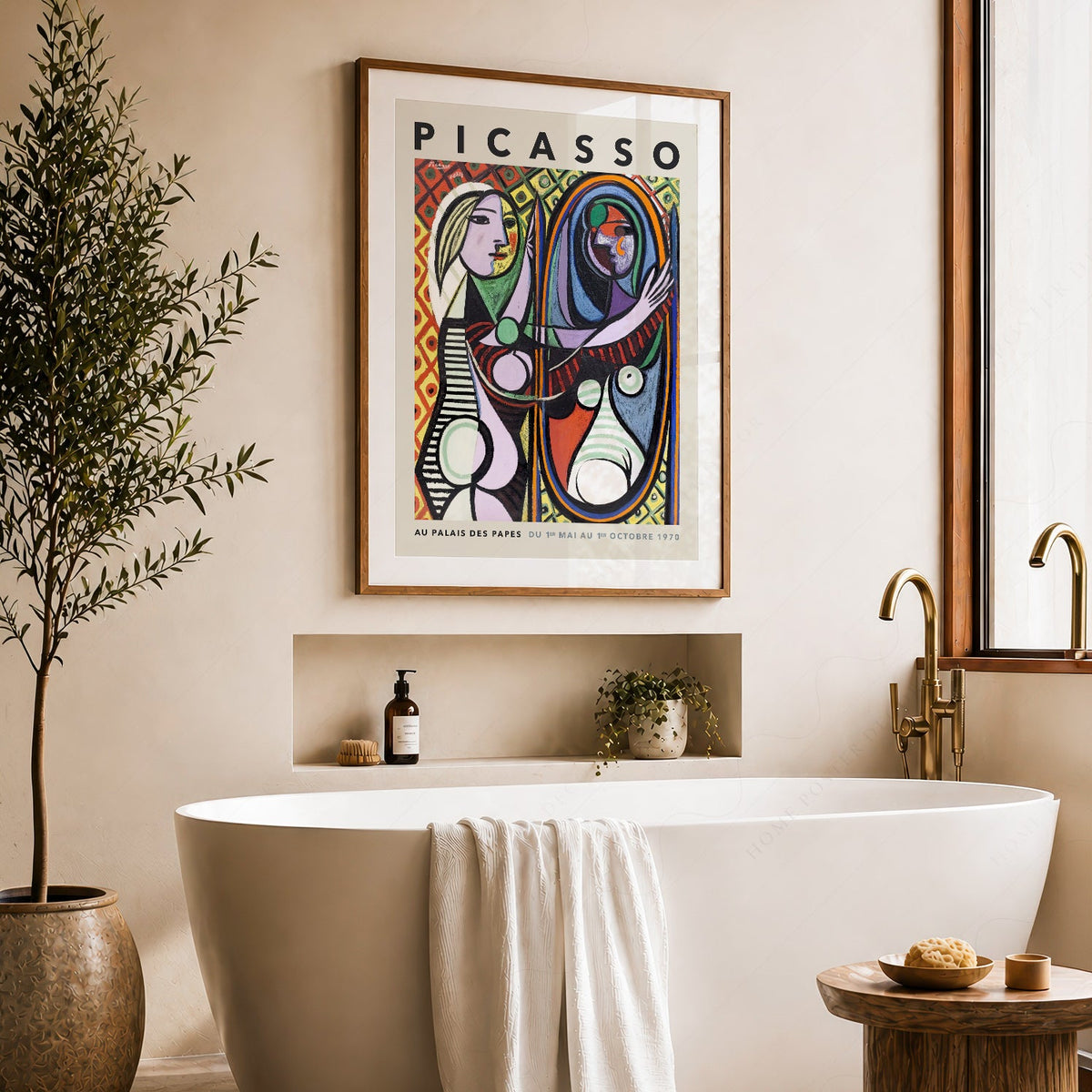 Pablo Picasso Girl Before a Mirror Art Print – Cubist Wall Art Poster