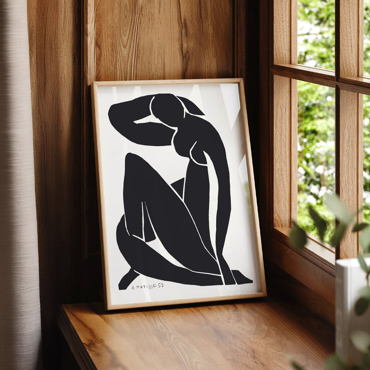Henri Matisse Blue Nude Inspired Art Print – Minimalist Wall Decor