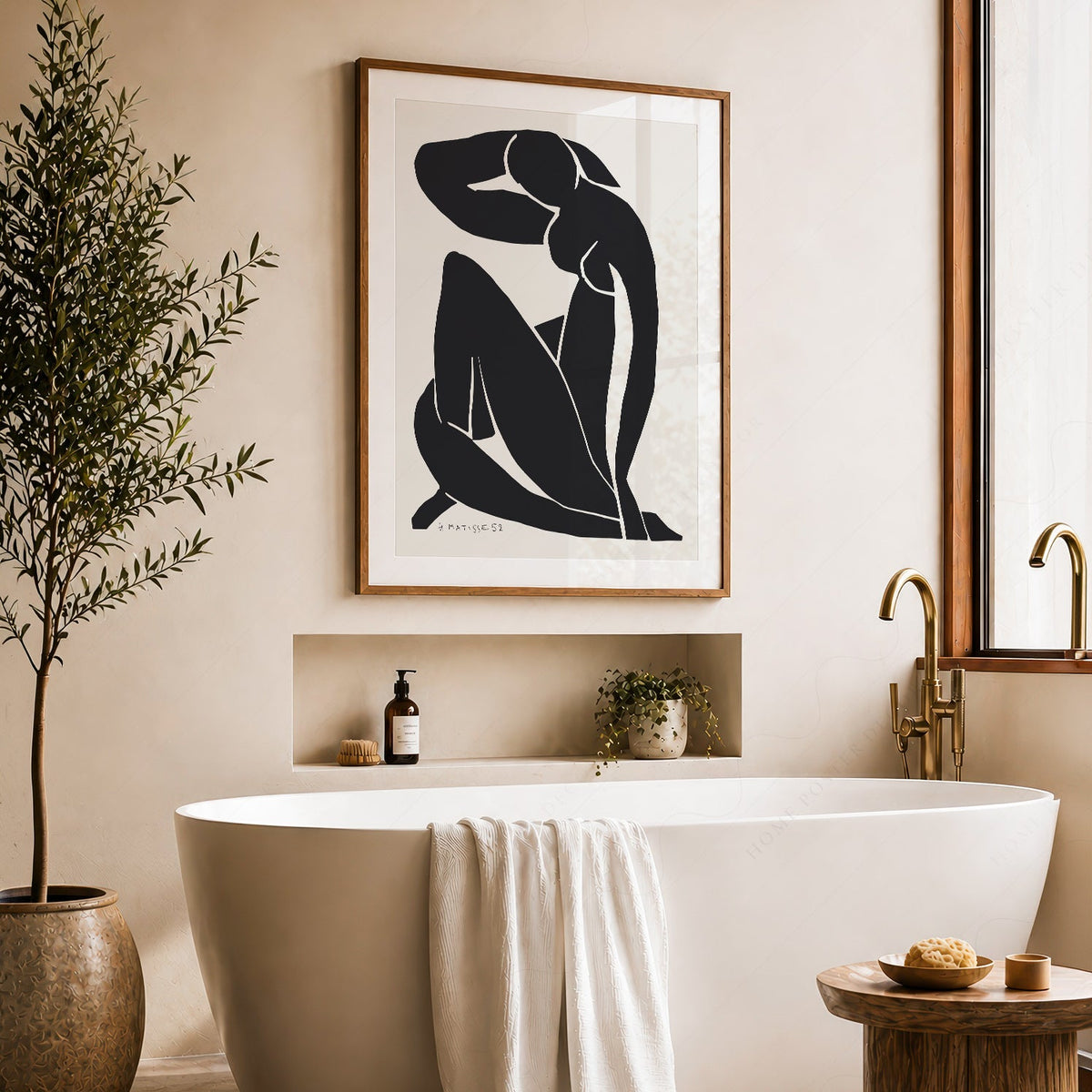 Henri Matisse Blue Nude Inspired Art Print – Minimalist Wall Decor