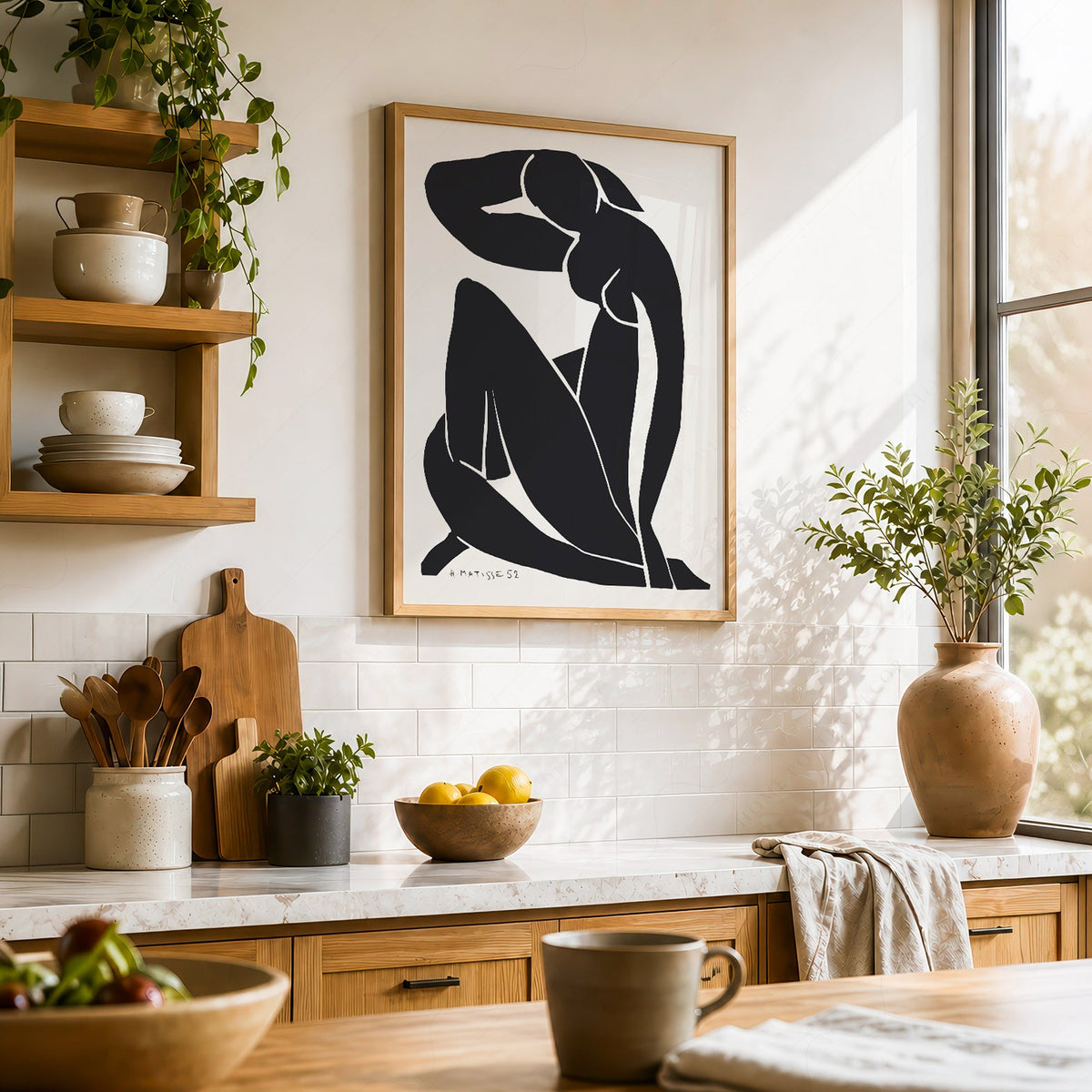 Henri Matisse Blue Nude Inspired Art Print – Minimalist Wall Decor