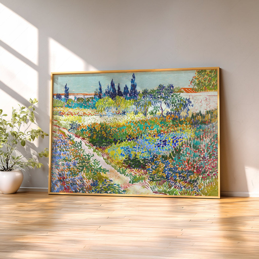 Vincent van Gogh Garden at Arles Art Print – Famous Painting Wall Decor
