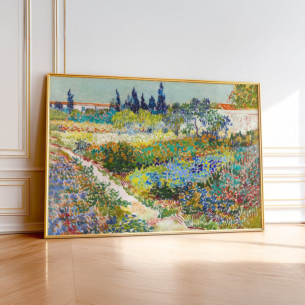 Vincent van Gogh Garden at Arles Art Print – Famous Painting Wall Decor