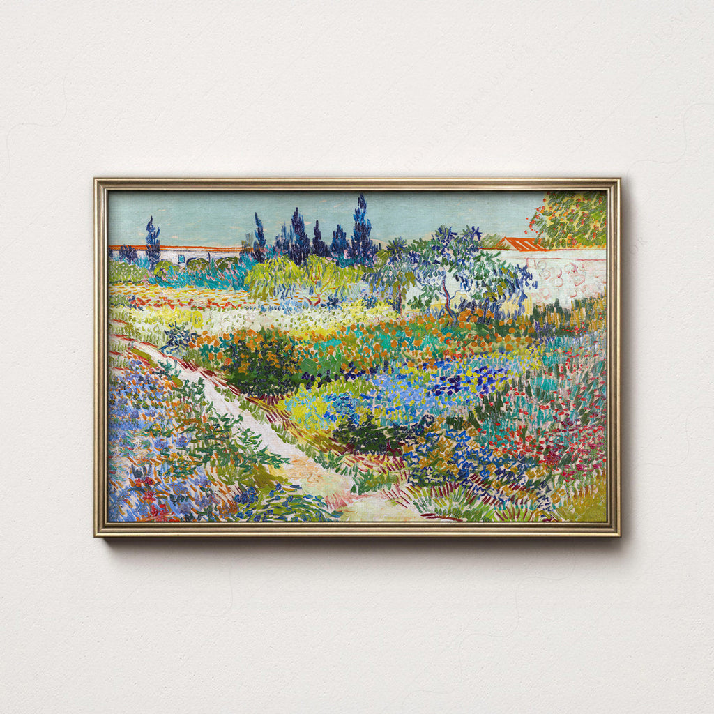 Vincent van Gogh Garden at Arles Art Print – Famous Painting Wall Decor