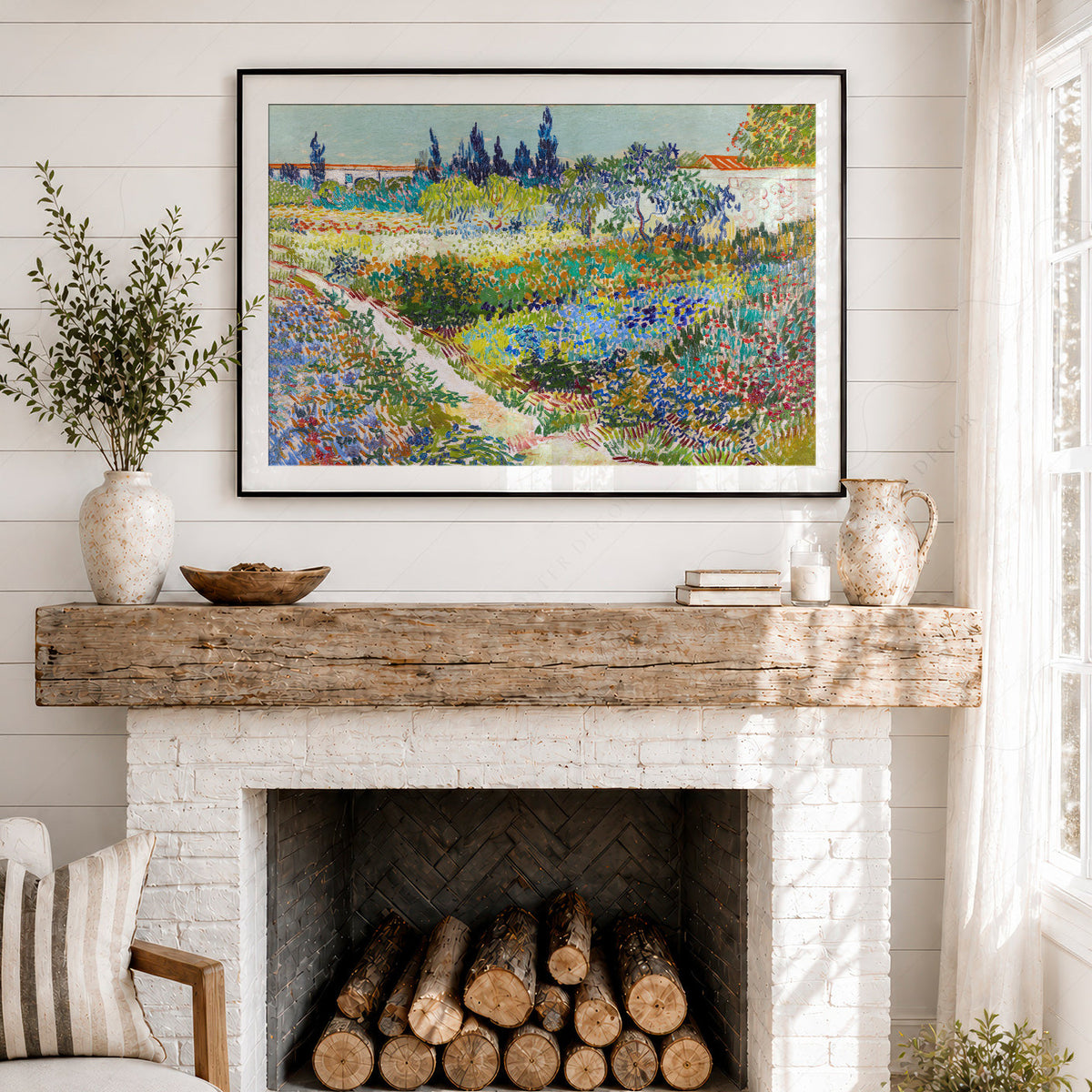 Vincent van Gogh Garden at Arles Art Print – Famous Painting Wall Decor