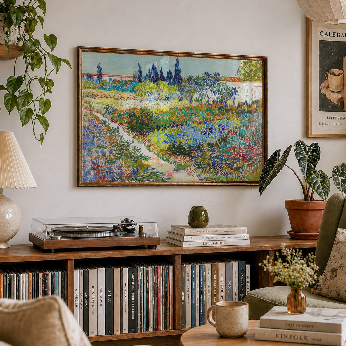 Vincent van Gogh Garden at Arles Art Print – Famous Painting Wall Decor