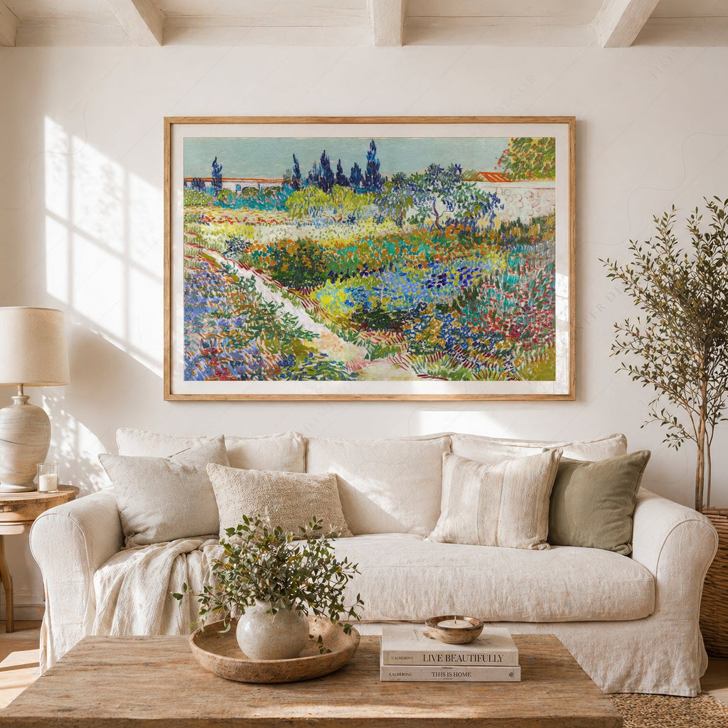 Vincent van Gogh Garden at Arles Art Print – Famous Painting Wall Decor