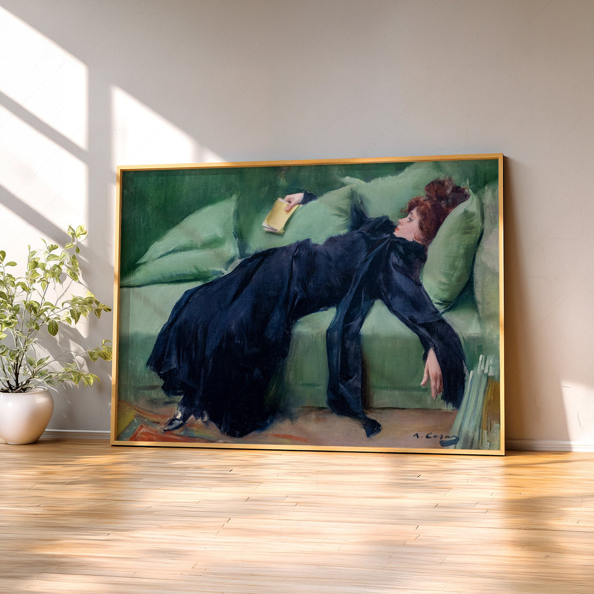 Ramon Casas Decadent Young Woman After the Dance Print – Belle Époque Art