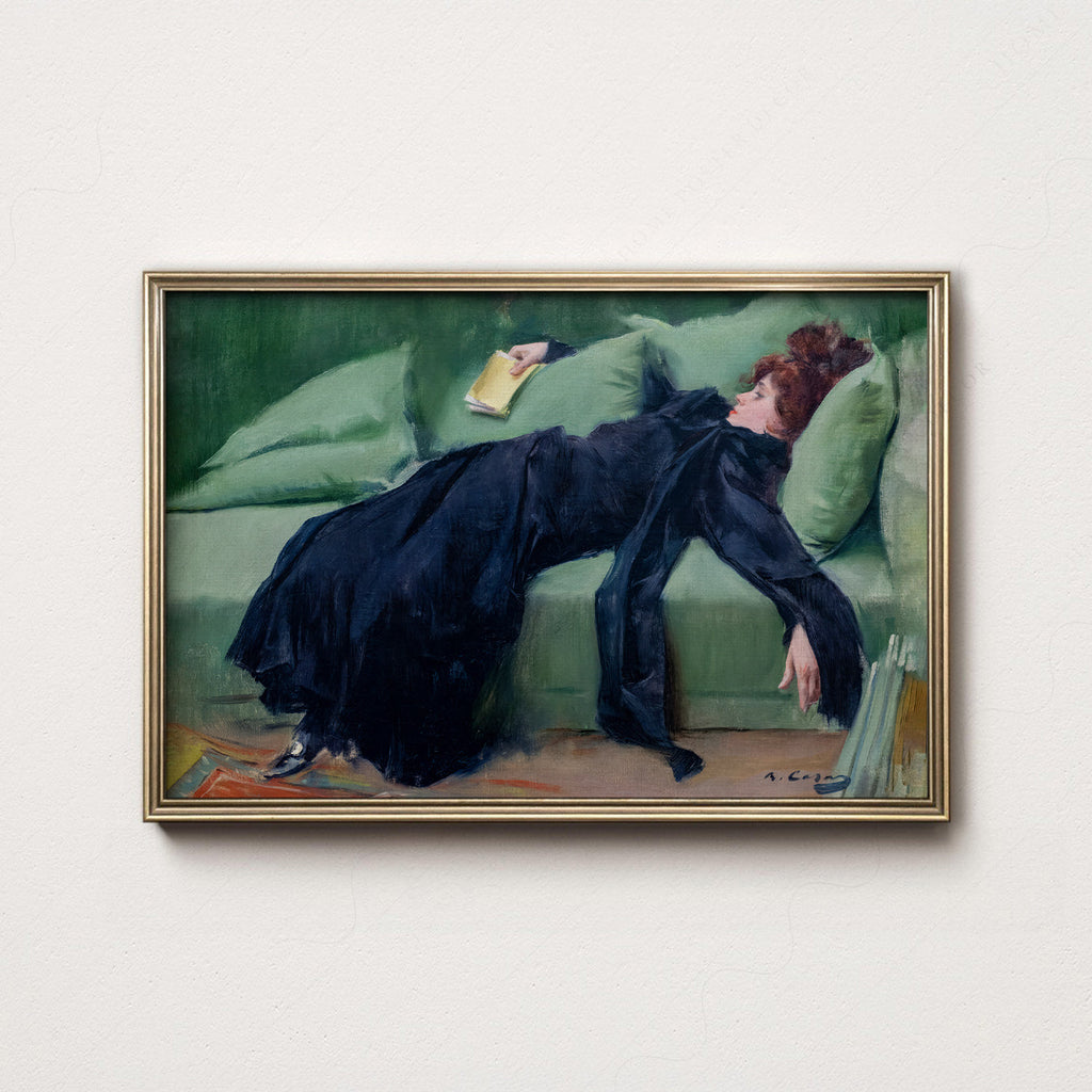 Ramon Casas Decadent Young Woman After the Dance Print – Belle Époque Art