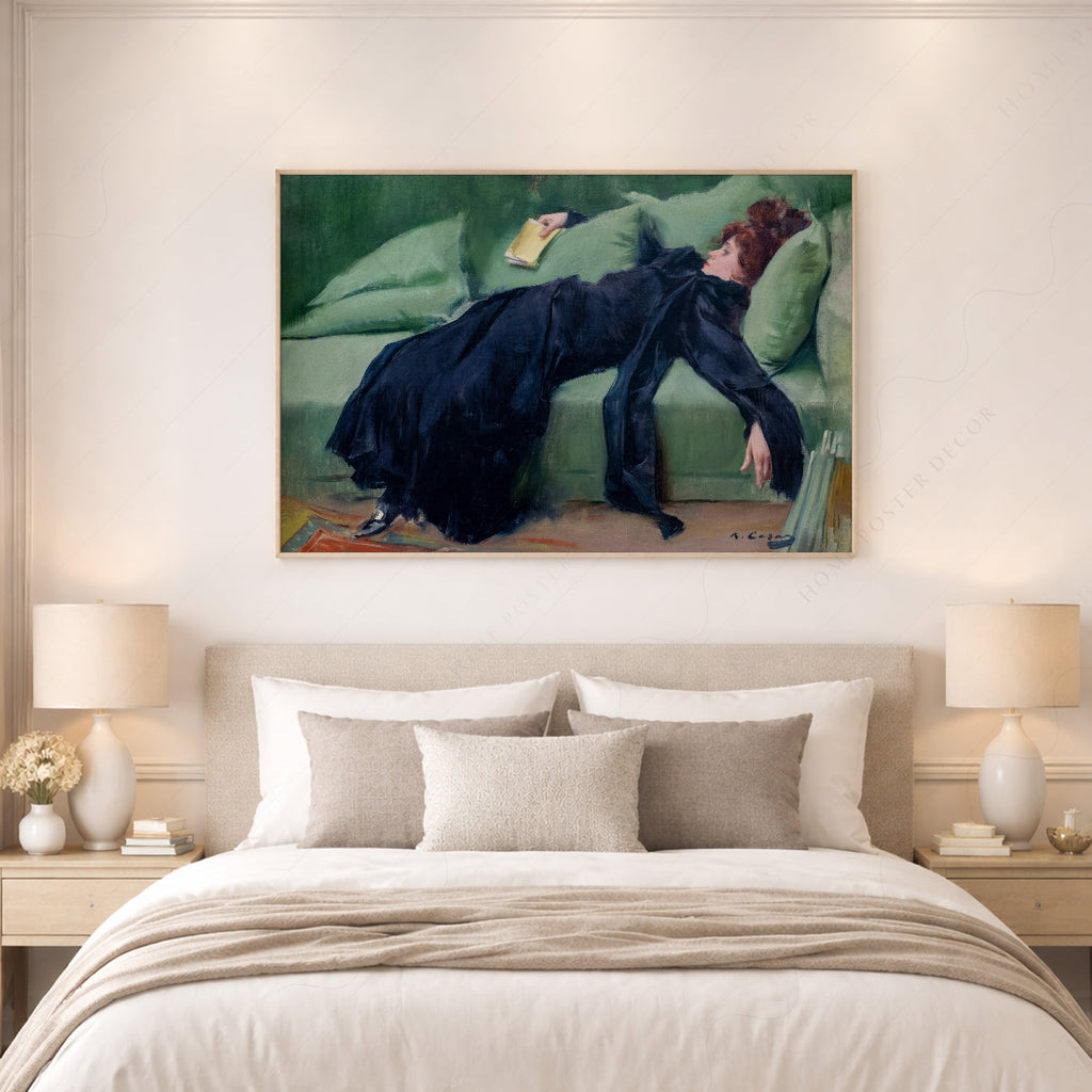 Ramon Casas Decadent Young Woman After the Dance Print – Belle Époque Art