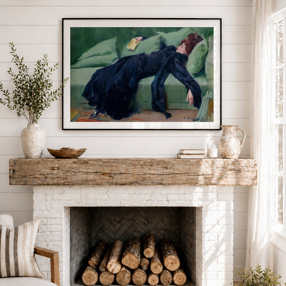 Ramon Casas Decadent Young Woman After the Dance Print – Belle Époque Art