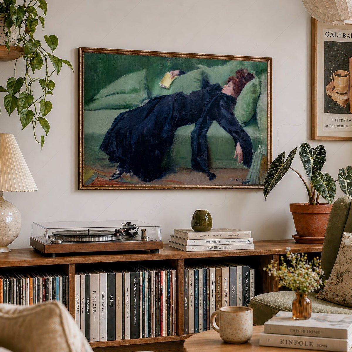 Ramon Casas Decadent Young Woman After the Dance Print – Belle Époque Art