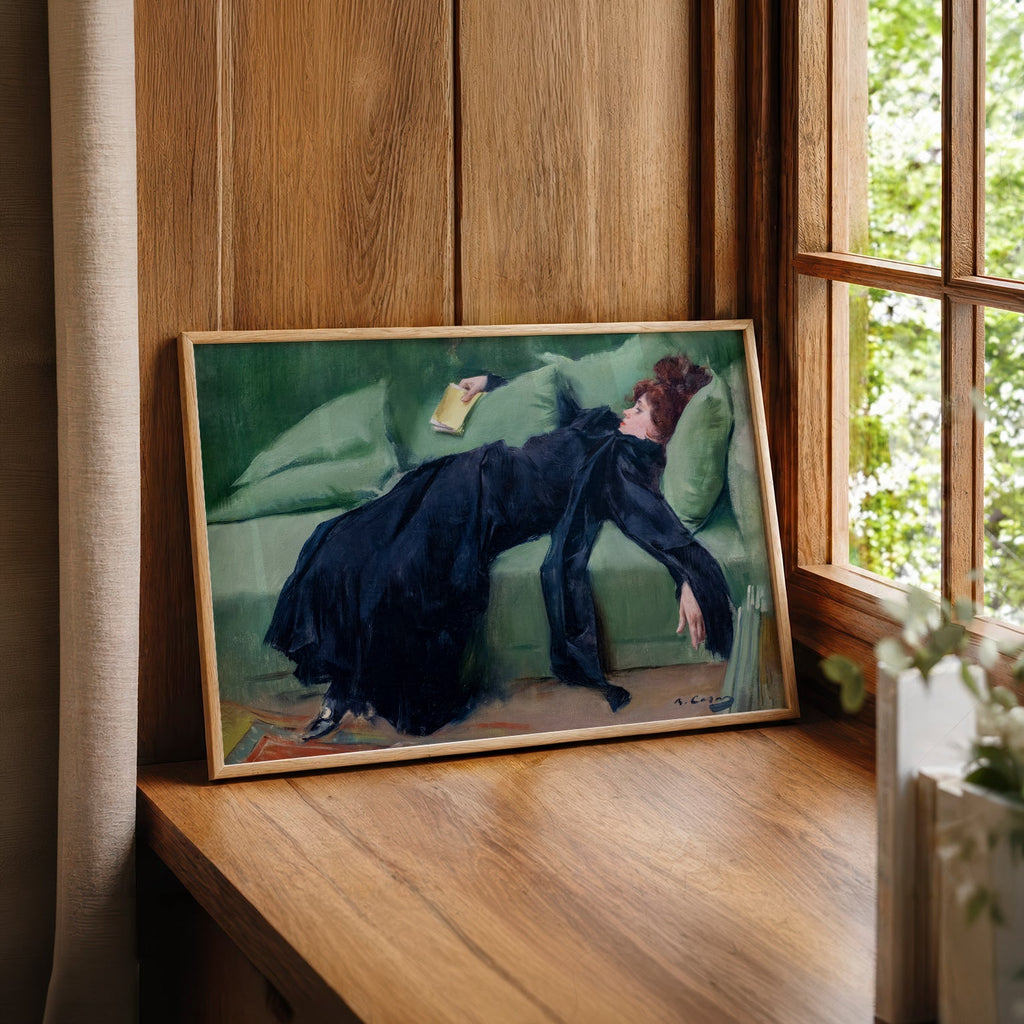 Ramon Casas Decadent Young Woman After the Dance Print – Belle Époque Art