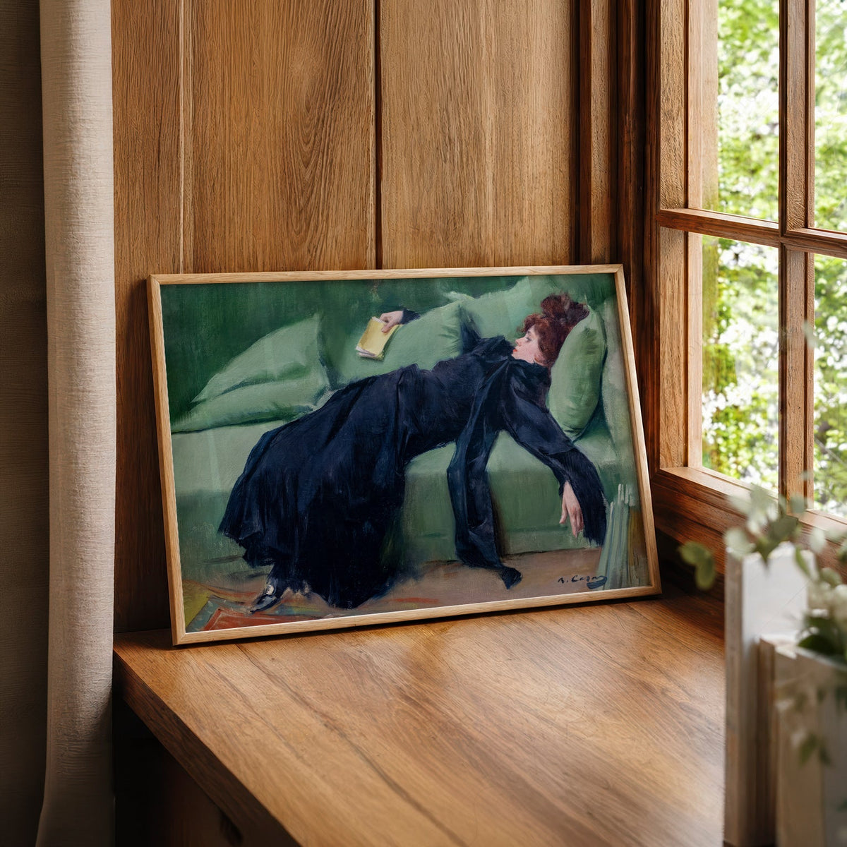 Ramon Casas Decadent Young Woman After the Dance Print – Belle Époque Art