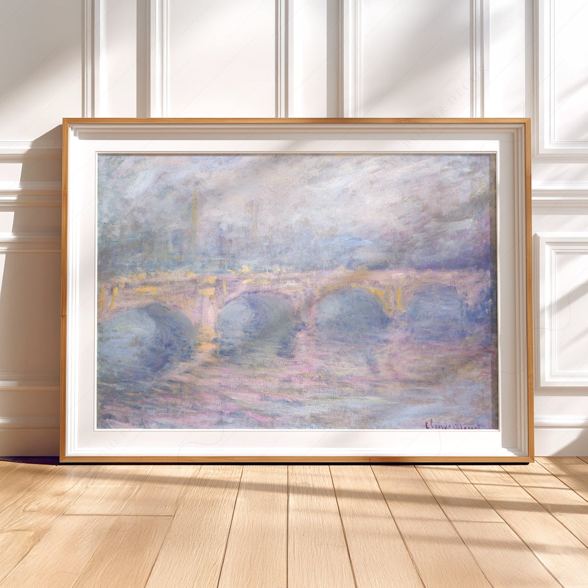 Claude Monet Waterloo Bridge at Sunset - Museum Art Print