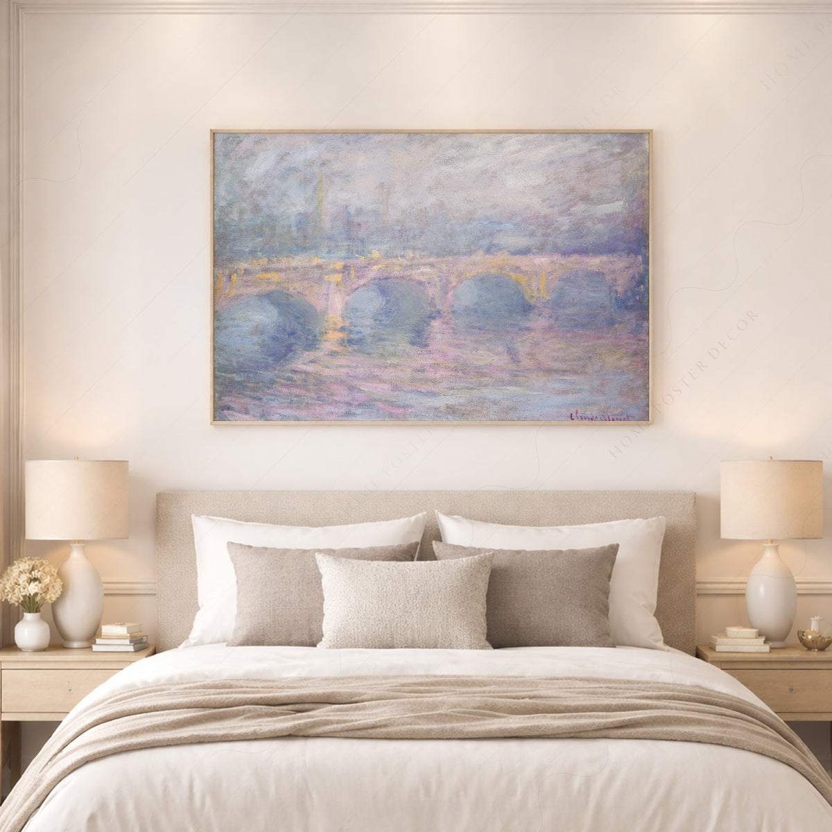 Claude Monet Waterloo Bridge at Sunset - Museum Art Print