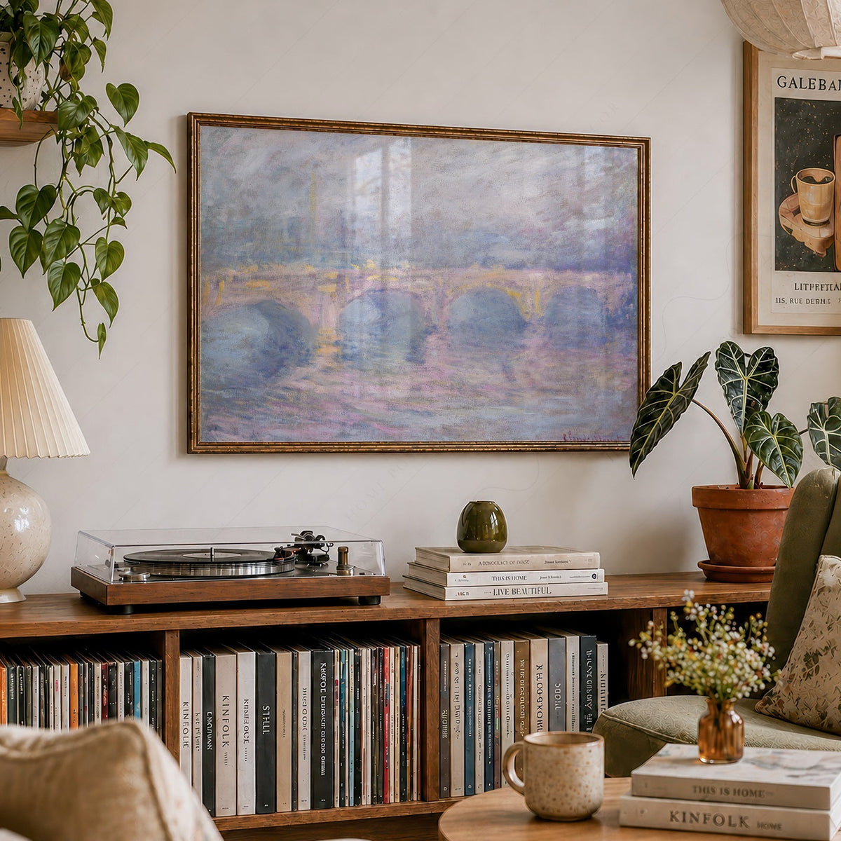 Claude Monet Waterloo Bridge at Sunset - Museum Art Print