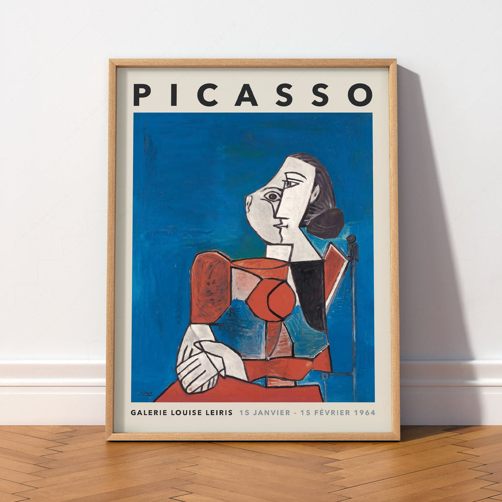 Pablo Picasso Galerie Louise Leiris Exhibition Poster – Cubist Wall Art