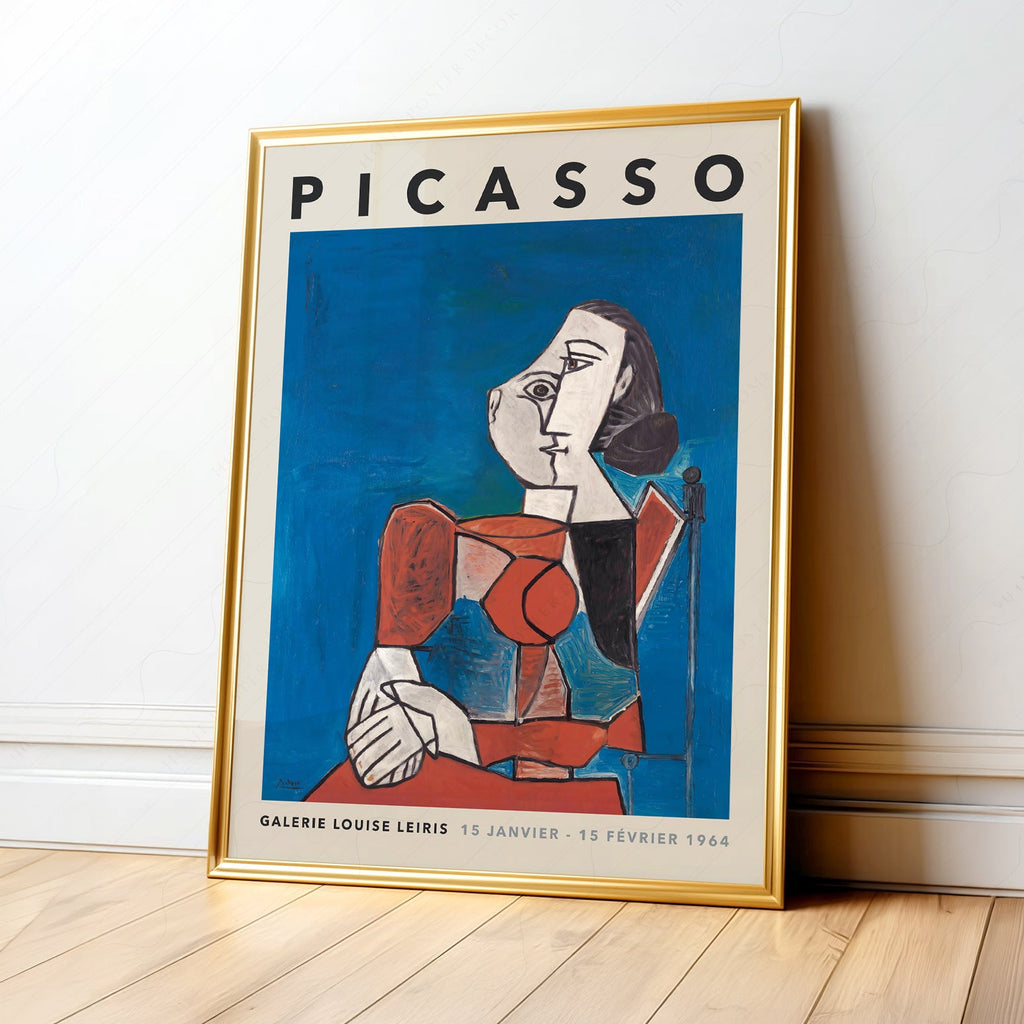 Pablo Picasso Galerie Louise Leiris Exhibition Poster – Cubist Wall Art