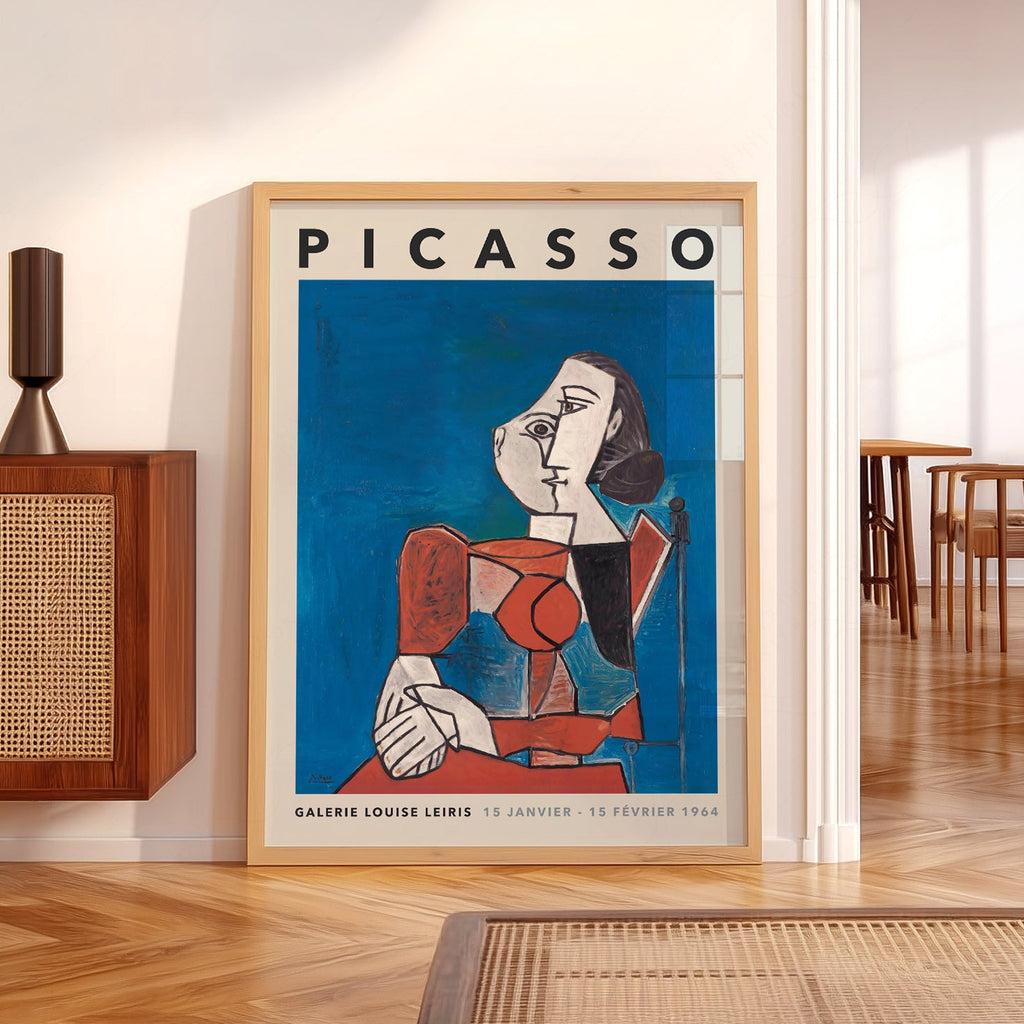 Pablo Picasso Galerie Louise Leiris Exhibition Poster – Cubist Wall Art