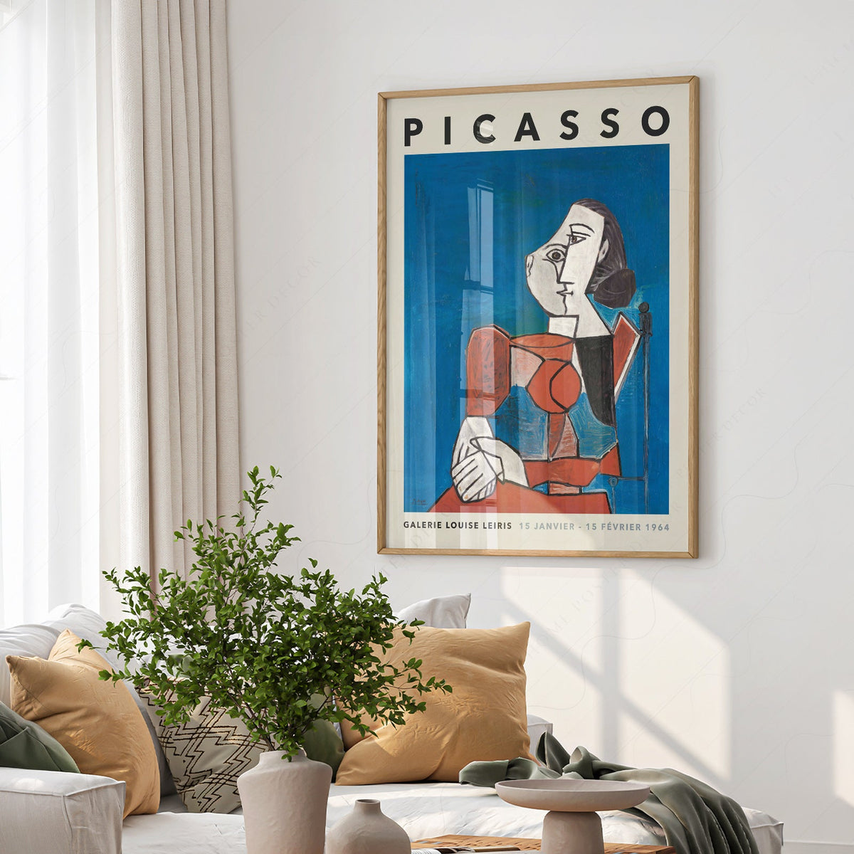 Pablo Picasso Galerie Louise Leiris Exhibition Poster – Cubist Wall Art