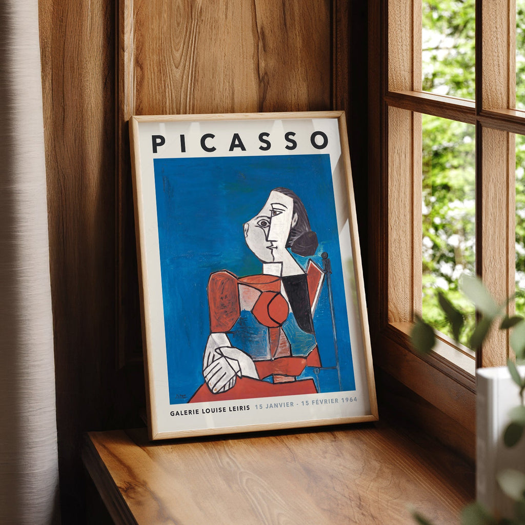 Pablo Picasso Galerie Louise Leiris Exhibition Poster – Cubist Wall Art