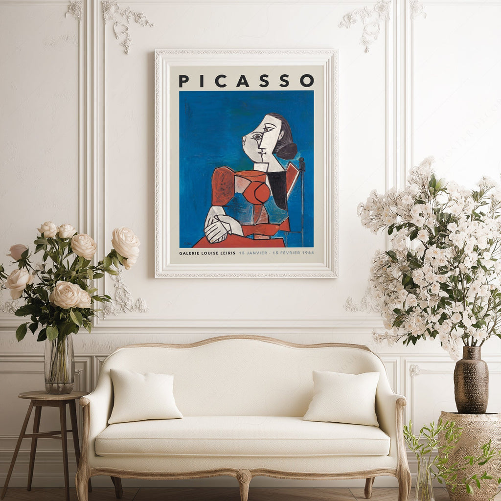 Pablo Picasso Galerie Louise Leiris Exhibition Poster – Cubist Wall Art