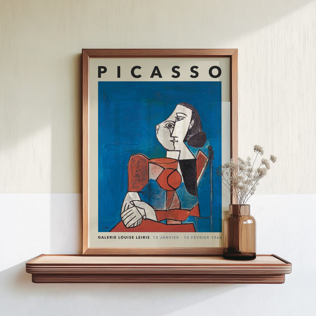 Pablo Picasso Galerie Louise Leiris Exhibition Poster – Cubist Wall Art