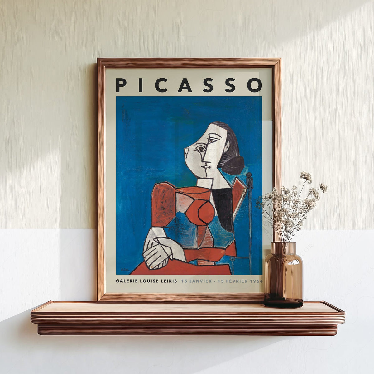 Pablo Picasso Galerie Louise Leiris Exhibition Poster – Cubist Wall Art