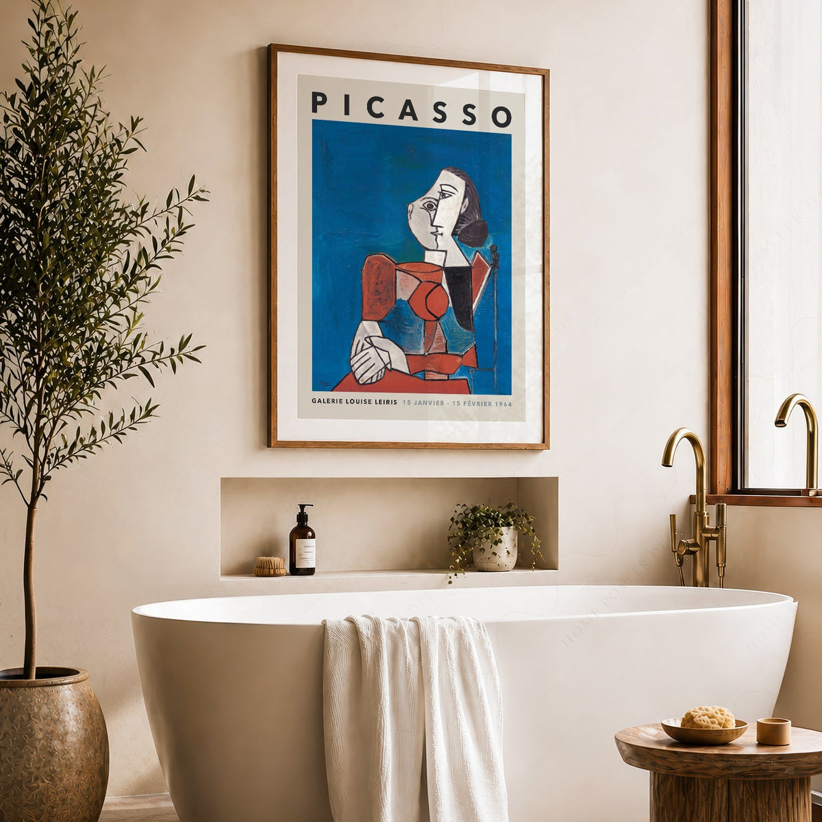 Pablo Picasso Galerie Louise Leiris Exhibition Poster – Cubist Wall Art
