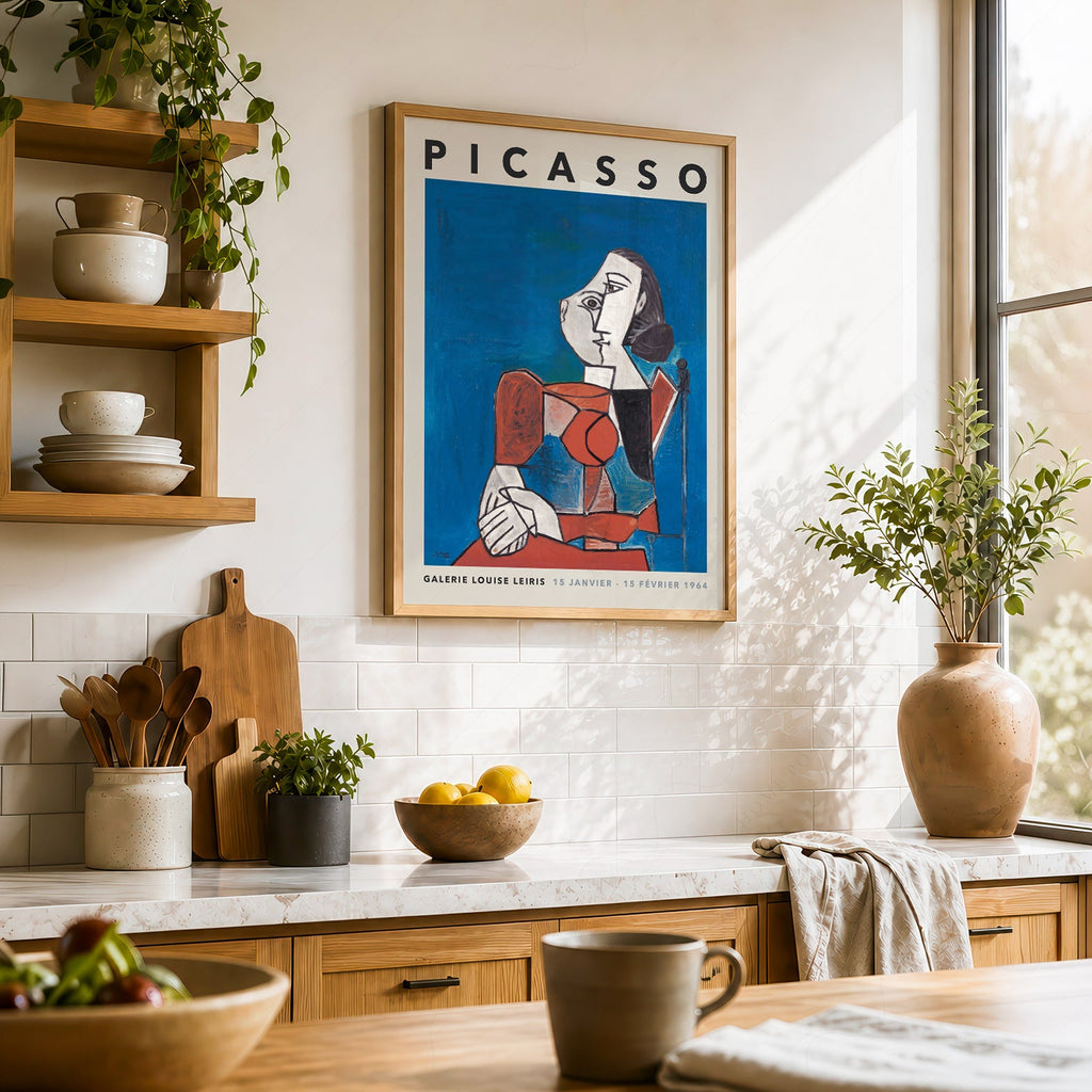 Pablo Picasso Galerie Louise Leiris Exhibition Poster – Cubist Wall Art
