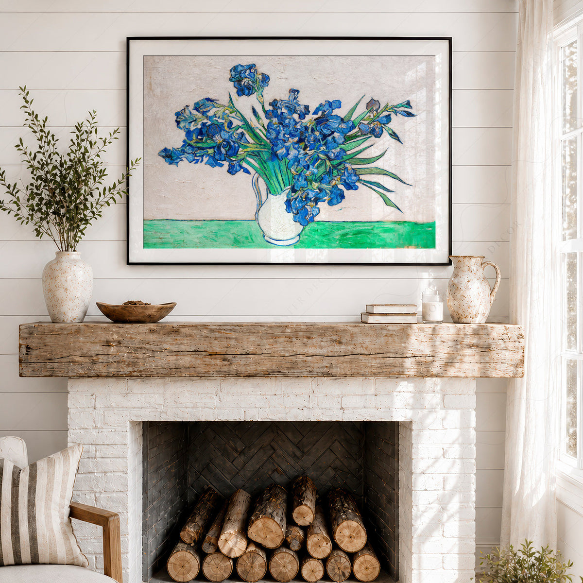 Reproduction Vincent van Gogh Iris – Décor mural floral de tableau célèbre